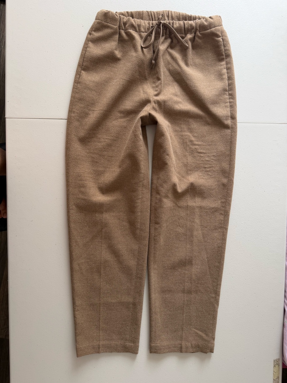The group babaton knit trousers camel , size s